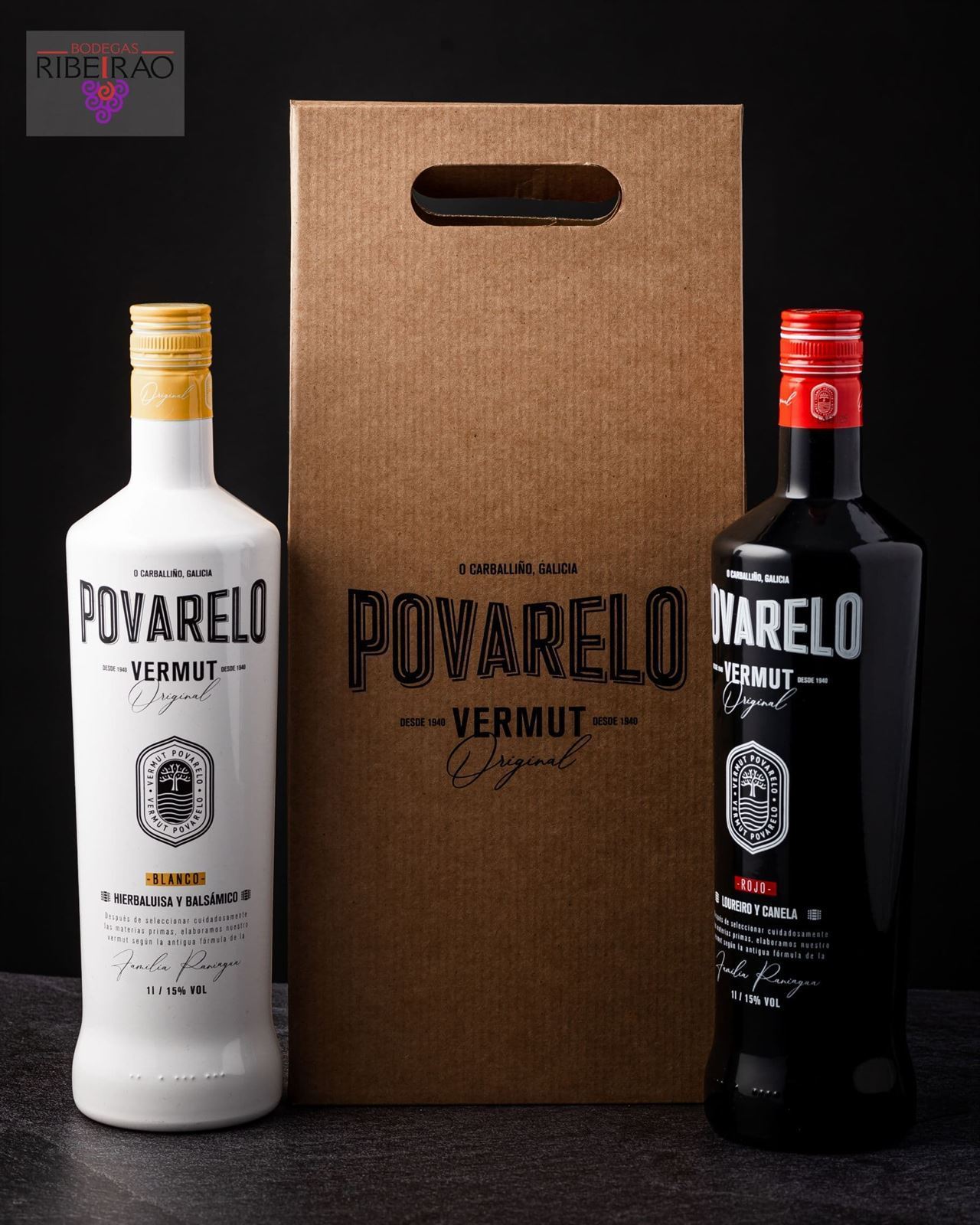 Estuche 2 botellas Vermut Povarelo - Imagen 1